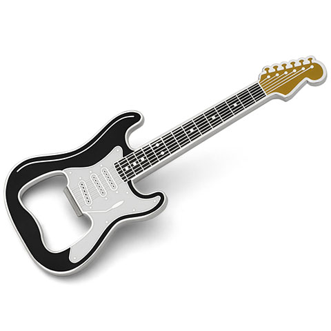 Rockbites Bottle Opener - Strat Black Flaschenöffner von Rockbites