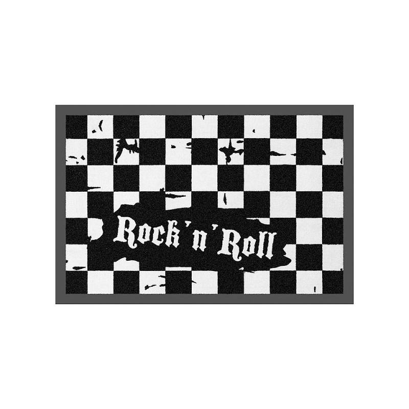 Rockbites doormat - Checkered Rock&#39;n&#39;Roll Geschenkartikel von Rockbites