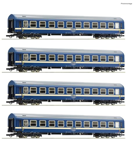 6200031 H0 4er Set Personbenwagen Y/B 70, 2. Klasse, MAV, Ep.IV-VI von Roco