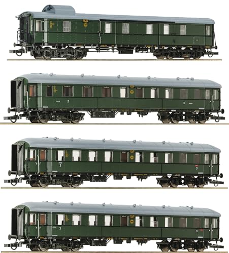 6200056 H0 4er Set Personenwagen Zwickauer Traditionszug, DR, Ep.IV #1 von Roco