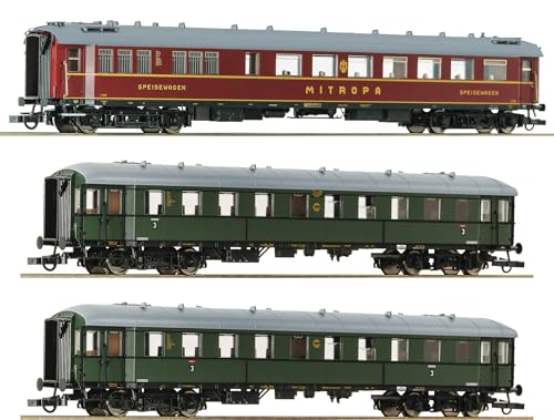 6200057 H0 3er Set Personenwagen Zwickauer Traditionszug, DR, Ep.IV #2 von Roco