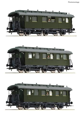 Roco 6200059 H0 3er Set Personenzug, PKP, Ep.III von Roco