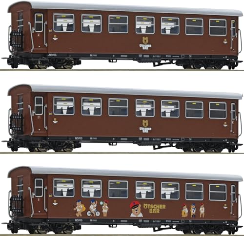 6240002 H0e 3er Set Personenzug 'Ötscherbär', Növog, Ep.VI von Roco