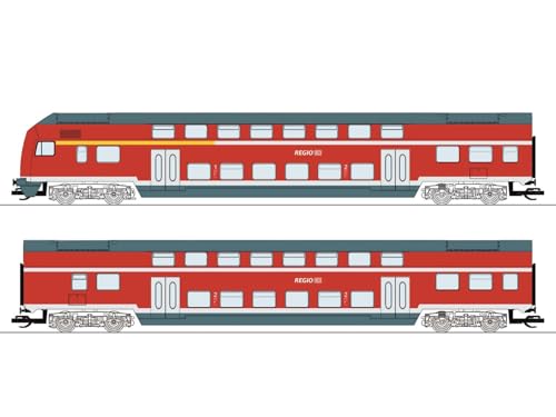 6280008 2-TLG. Set 1: Doppelstockwagen, DB AG, Ep. VI von Roco