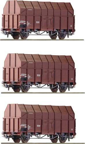 Roco 6600056 H0 3er-Set Sägespänewagen der ÖBB von Roco