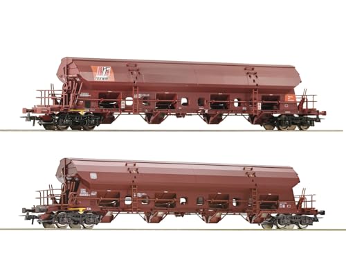 Roco 77036 H0 2er-Set Schwenkdachwagen der DB von Roco