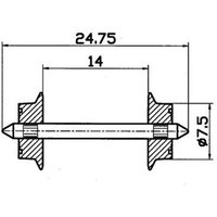 ROCO 40184 H0 Wechselstromradsatz von Roco