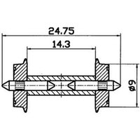 ROCO 40191 H0 NEM-Normradsatz von Roco