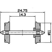 ROCO 40264 H0 RP-25-Radsatz von Roco