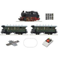 ROCO 5100001 H0 Analog Start Set: Dampflokomotive BR 80 mit Personenzug, Ep. III-IV von Roco