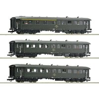 ROCO 6200058 H0 3-tlg. Set: Personenwagen ABhrx und Bhixt, PKP, Ep. IV von Roco