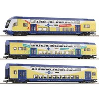 ROCO 6210105 H0 DCC 3-tlg. Set: Doppelstockwagen, metronom, Ep. VI von Roco