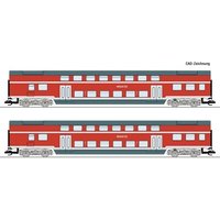 ROCO 6280009 TT 2-tlg. Set 2: Doppelstockwagen DBuza, DB AG, Ep. VI von Roco