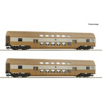 ROCO 6280026 TT 2-tlg. Set 2: Doppelstockwagen DBmue, DR, Ep. IV ROCO 6280026 TT 2-tlg. Set 2: Doppelstockwagen DBmue, DR, Ep. IV von Roco