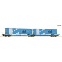 ROCO 6600020 H0 Doppeltaschen-Gelenkwagen Sdggmrss/T3000e, EUROWAGON, Ep. VI von Roco