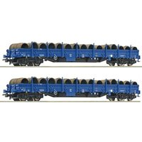 ROCO 6600099 H0 2-tlg. Set: Rungenwagen, PKP Cargo, Ep. VI von Roco