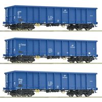 ROCO 6600100 H0 3-tlg. Set: Offene Güterwagen Eaons, PKP Cargo, Ep. VI von Roco