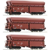 ROCO 77037 H0 3-tlg. Set: Selbstentladewagen Fals, PKP Cargo, Ep. VI von Roco