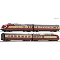 ROCO 7710002 H0 4-tlg. Set: Gasturbinentriebzug BR 602 DCC Sound, DB, Ep. IV von Roco