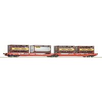 ROCO 77389 H0 Doppeltaschen-Gelenkwagen T3000e, ÖBB/RCW, Ep. VI von Roco