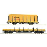 ROCO 77029 H0 2-tlg. Set: Rungenwagen Res und Kbs, Strukton Rail, Ep. VI von Roco