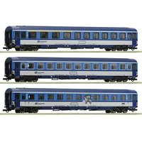 ROCO 6200002 H0 DC 3-tlg. Set: Eurofima-Wagen, CD, Ep. VI von Roco