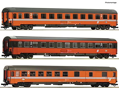 Roco 3-TLG. Set Eucority-Wagen EC 60 Maria Theresia ÖBB | Set #1 | DC | Spur H0#74043 von Roco