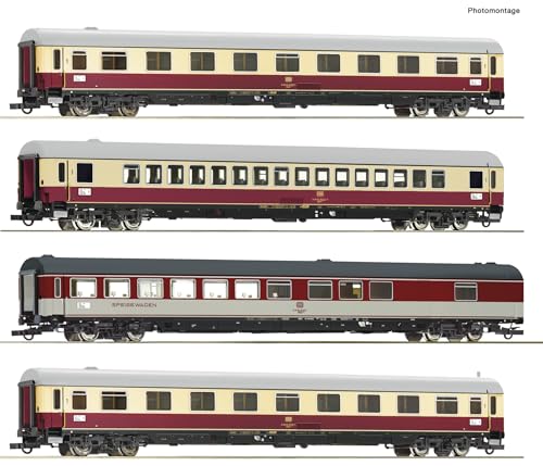 Roco 4-TLG. Set Schnellzugwagen Tee 20 Saphir DB | DC | Spur H0#74012 von Roco