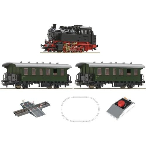 Roco 5100001 H0 Analog Start Set: Dampflokomotive BR 80 mit Personenzug von Roco