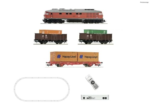 Roco 5110003 H0 z21 Start Digitalset: Diesellokomotive BR 232 mit Güterzug der DB AG von Roco