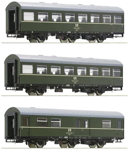 Roco 6200009 H0 3er-Set 1: Personenzug der DR Reko-Sitzwagen Baage von Roco