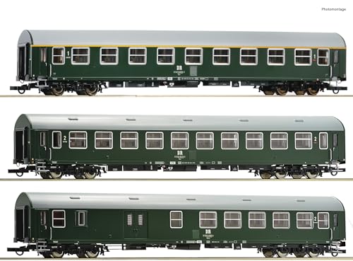 Roco 6200028 H0 3er-Set 1. Reisezugwagen der DR von Roco