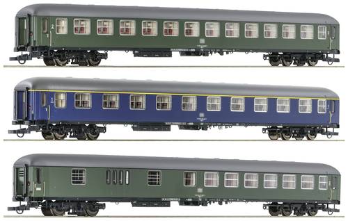 Roco 6200051 H0 3er-Set 1: D 377 „Hispania-Express“ der DB 2. Klasse Büm 234, 1. Klasse Aüm 20 von Roco