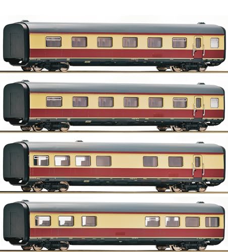 Roco 6220003 H0 4er-Set Mittelwagen zum Gasturbinentriebzug BR 602 der DB von Roco