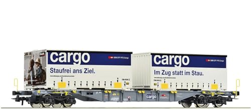 Roco Containertragwagen Sgnss SBB Cargo | DC | Spur H0#6600028 von Roco