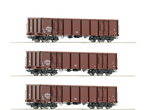 Roco 6600103 H0 3er-Set Offene Güterwagen der DR von Roco