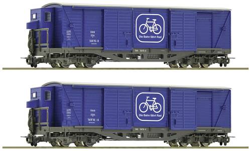 Roco 6640003 H0e 2er-Set Fahrradtransportwagen der ÖBB von Roco