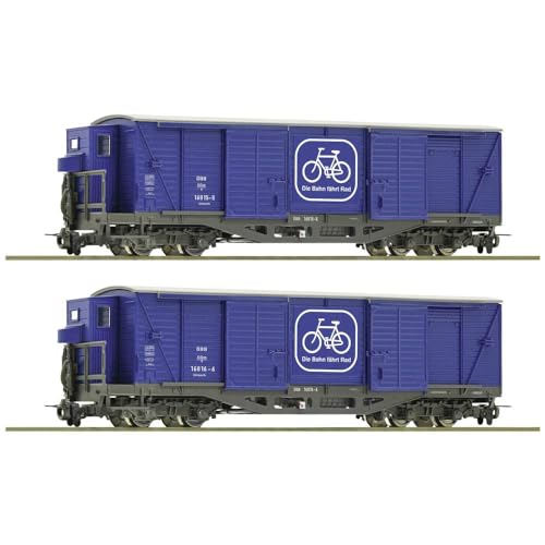 Roco 6640003 H0e 2er-Set Fahrradtransportwagen der ÖBB von Roco