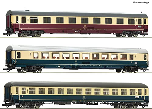 Roco 74036 H0 3er-Set Personenwagen EC 24 „Erasmus“ der DB 1.Klasse Gattung Avmz 111.2, 2.Klasse Gattung Bpmz 291.2, 2. von Roco