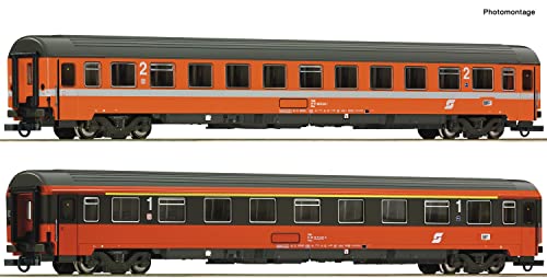 Roco 74045 H0 2er-Set 3: EC 60 „Maria Theresia“ der ÖBB 1.Klasse Gattung AMZ, 2.Klasse Gattung Bmz von Roco