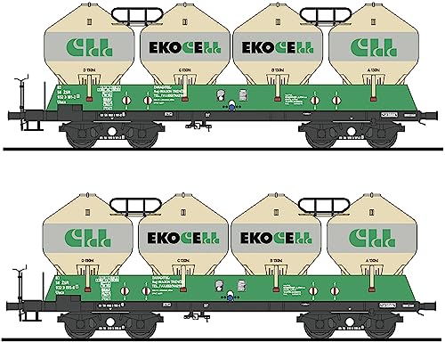 Roco 77006 H0 2er-Set Silowagen der ZSSK von Roco