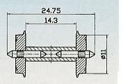 Roco Radsatz 11Mm Get Achse von ROCO