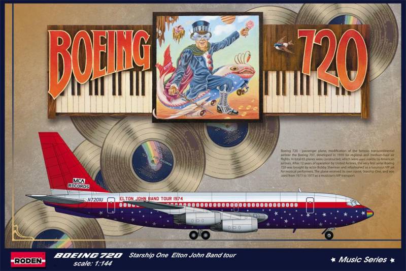 Boeing 720 Elton John 1974 von Roden