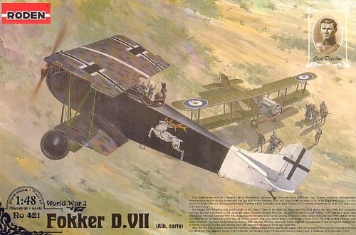 Roden 421 Modellbausatz Fokker D.VII (Albatros built, early) Carl Degelow von Roden