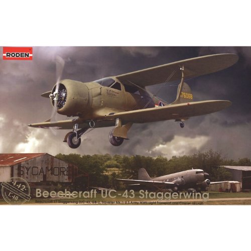 Roden 442 Modellbausatz Beechcraft UC-43 Staggerwing von Roden