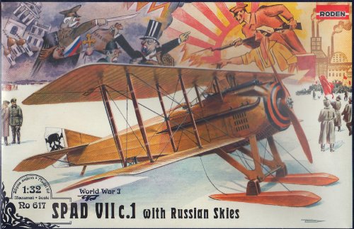 Roden 617 Modellbausatz Spad VII c.1 with Russian skies von Roden