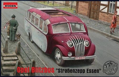 Roden 725 Modellbausatz Opel Blitzbus "Straßenzepp Essen" von RODEN