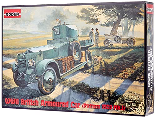 Roden 801 Modellbausatz WWII British Armoured Car Pattern 1920 Mk.I von Roden