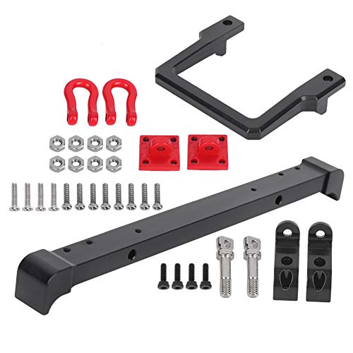 RC Stoßstange, praktische langlebige Silberne Raupe Frontstoßstange, für RC Car RC Zubehör RC Car Part Mangniu MN90(Black) von Rodipu