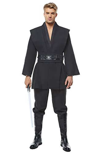 Rodwake Jedi Cosplay Outfit Kostüm Anakin Skywalker 3 Farben Halloween Robe schwarz groß von Rodwake